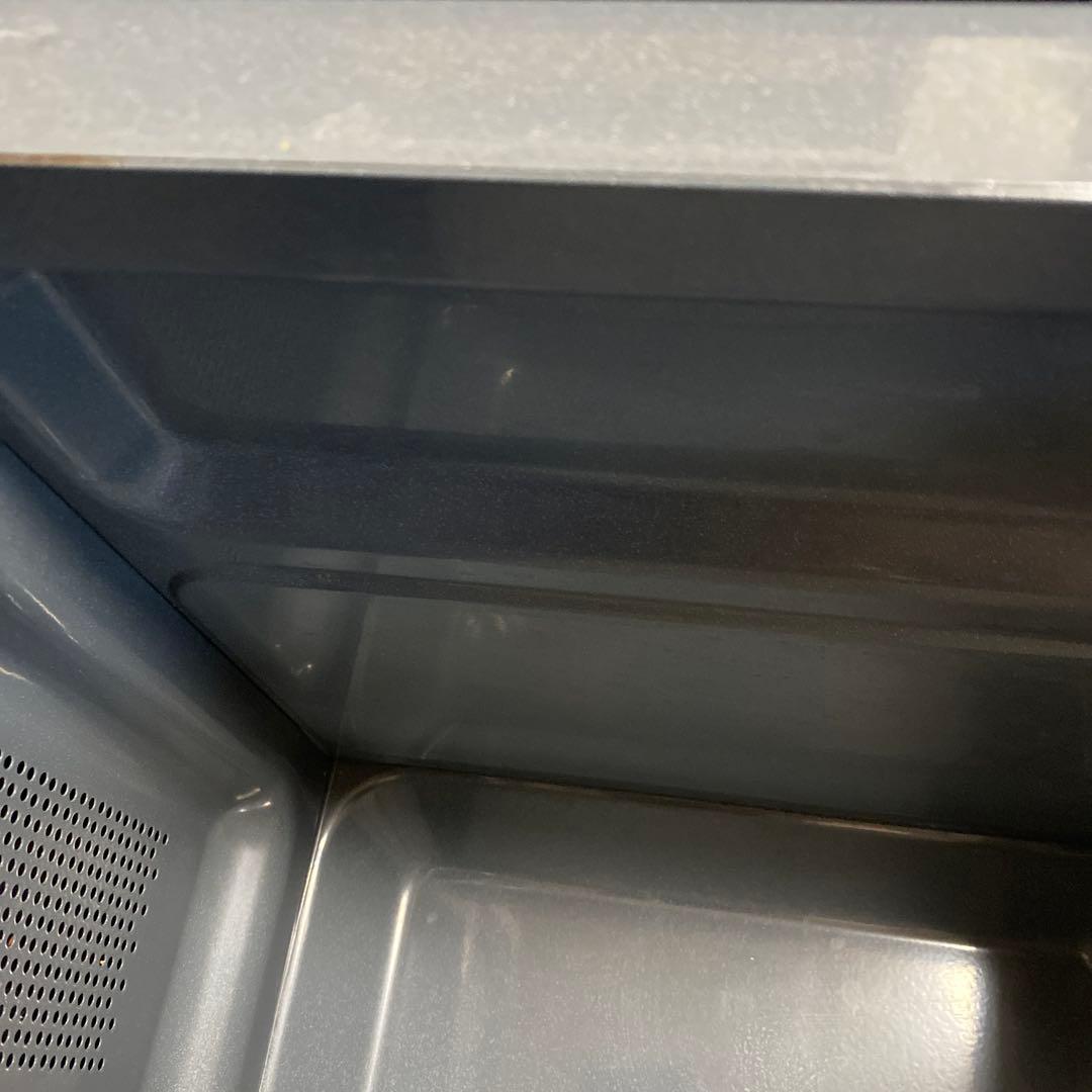 ヤマゼン 庫内フラット 18L 電子レンジ YRL-F180-B ブラック中古