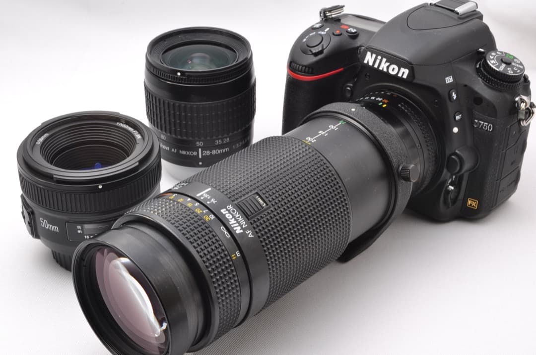 Nikon ニコン D750 単焦点＆標準＆超望遠トリプルレンズセット