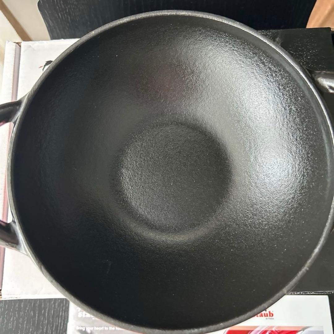 ストウブ　STAUB ベビーウォック　チェリーレッド　　鍋　16cm