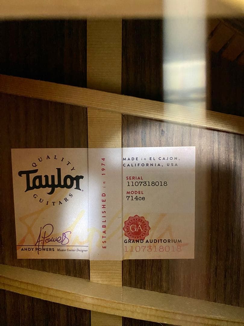 ギター Taylor 714ce Grand Auditorium