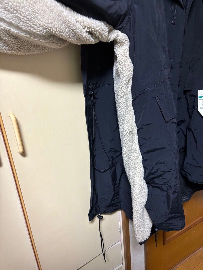 メゾンミハラヤスヒロ　フリースライニング フード付きモッズコート