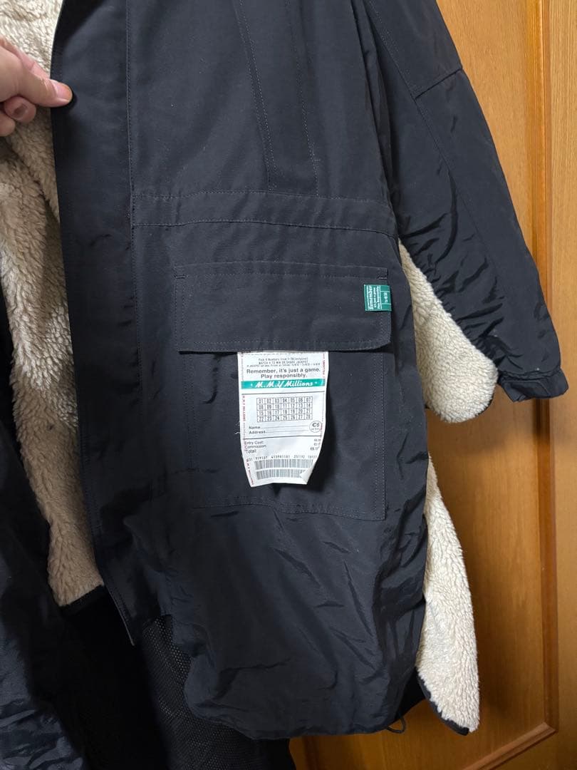 メゾンミハラヤスヒロ　フリースライニング フード付きモッズコート