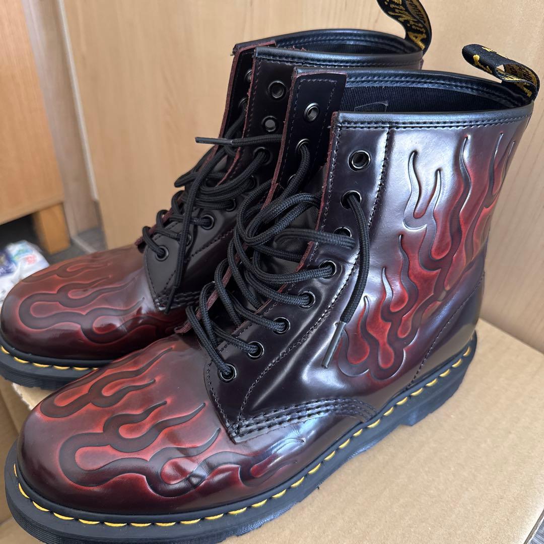 Dr.Martens ファイヤーパターン　8ホール 29センチほぼ未使用即日発送