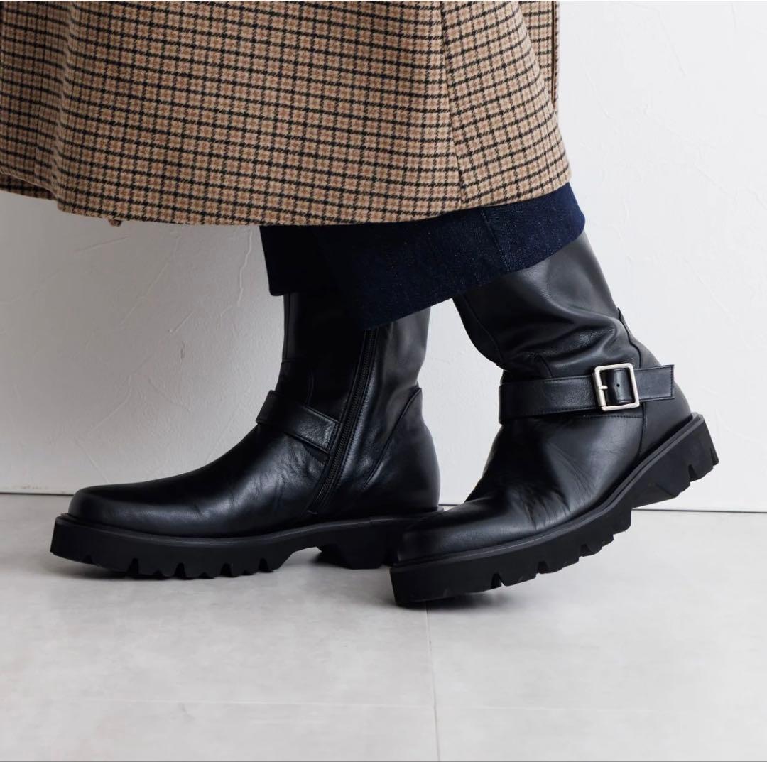 【新作・新品】卑弥呼エンジニアブーツ本革ブラック23cm ヒミコHIMIKO