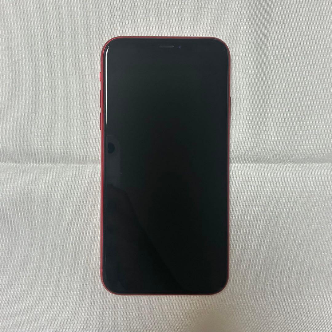 iPhone11 128GB レッド イヤフォン・ACアダプタ付き