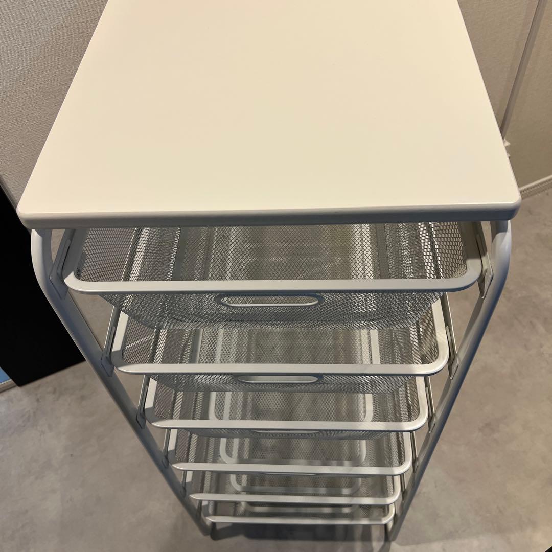 IKEAのALGOT (アルゴート) 天板有り バスケット6個