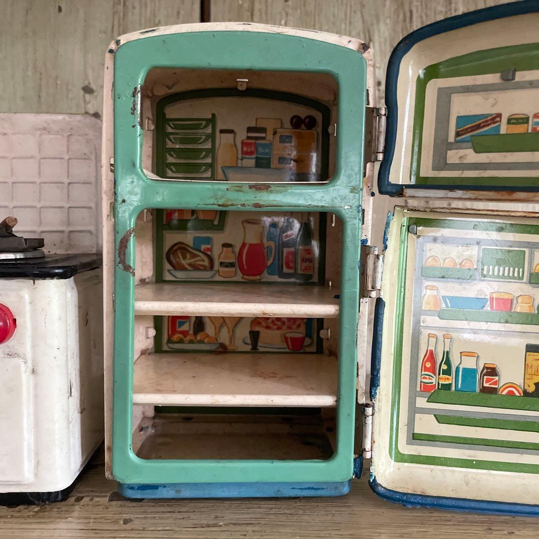 アンティーク　ブリキままごとキッチン