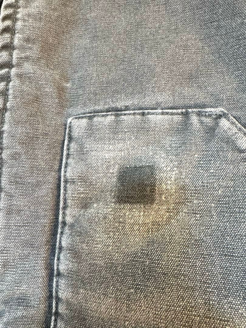 【大人気】良品 カーハート ダックベスト XL グレー フェード ヴィンテージ