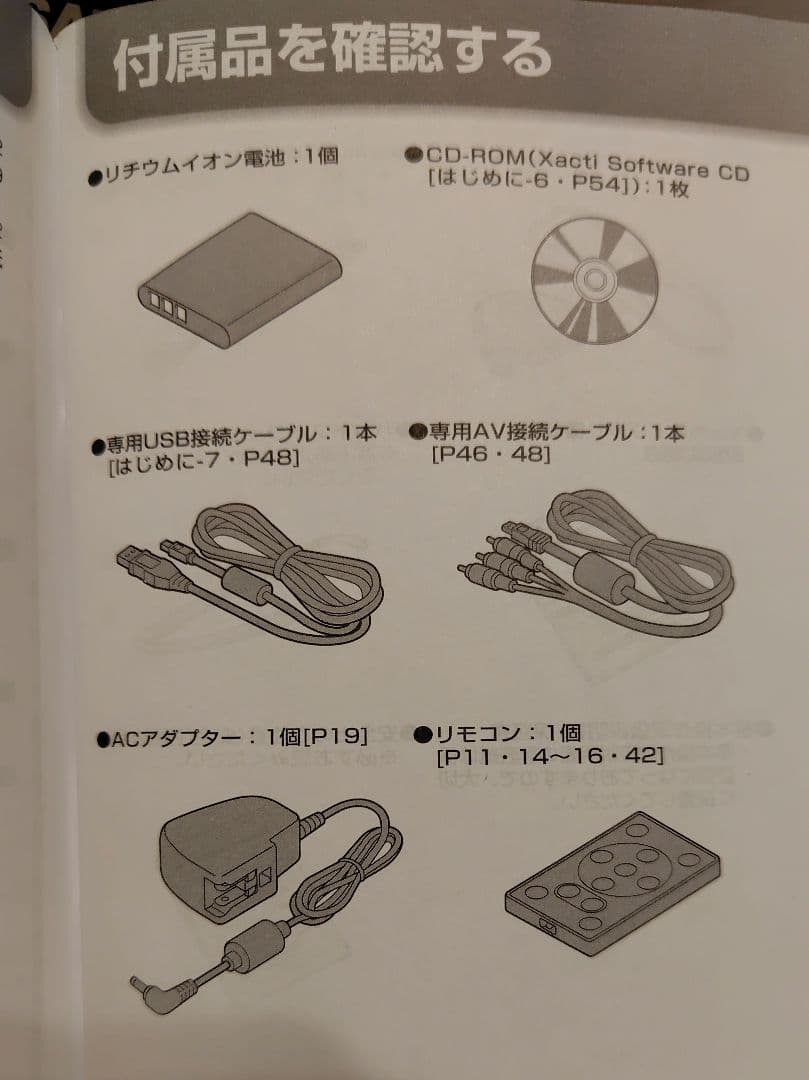 Sanyo Xacti DMX-CG110 全付属品＆箱　ビデオカメラ 動作確認