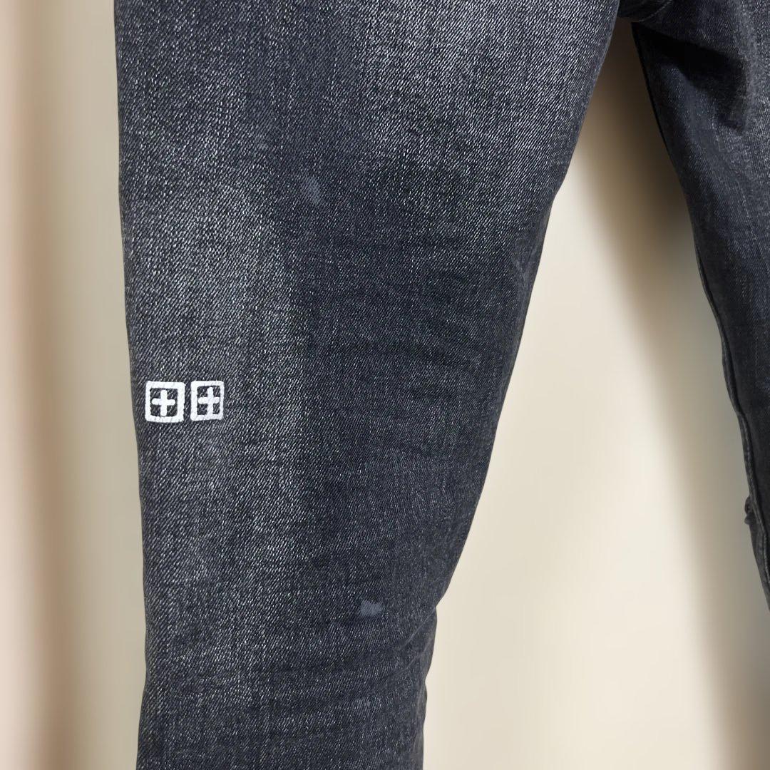 Ksubi スビ ブラック ダメージ デニム パンツ スキニー
