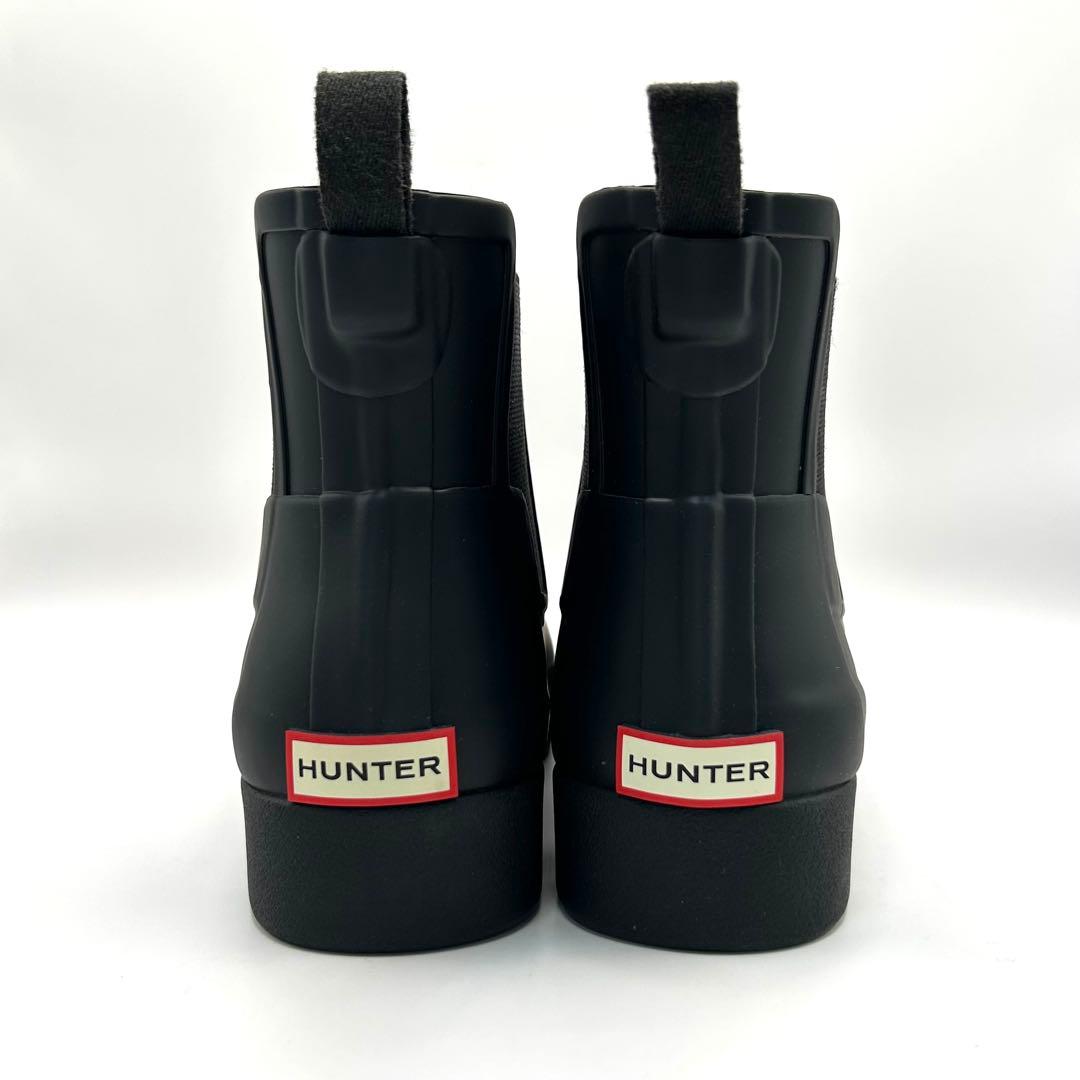 新品未使用品✨ HUNTER 【22㎝】 レインブーツ サイドゴア ショート 黒