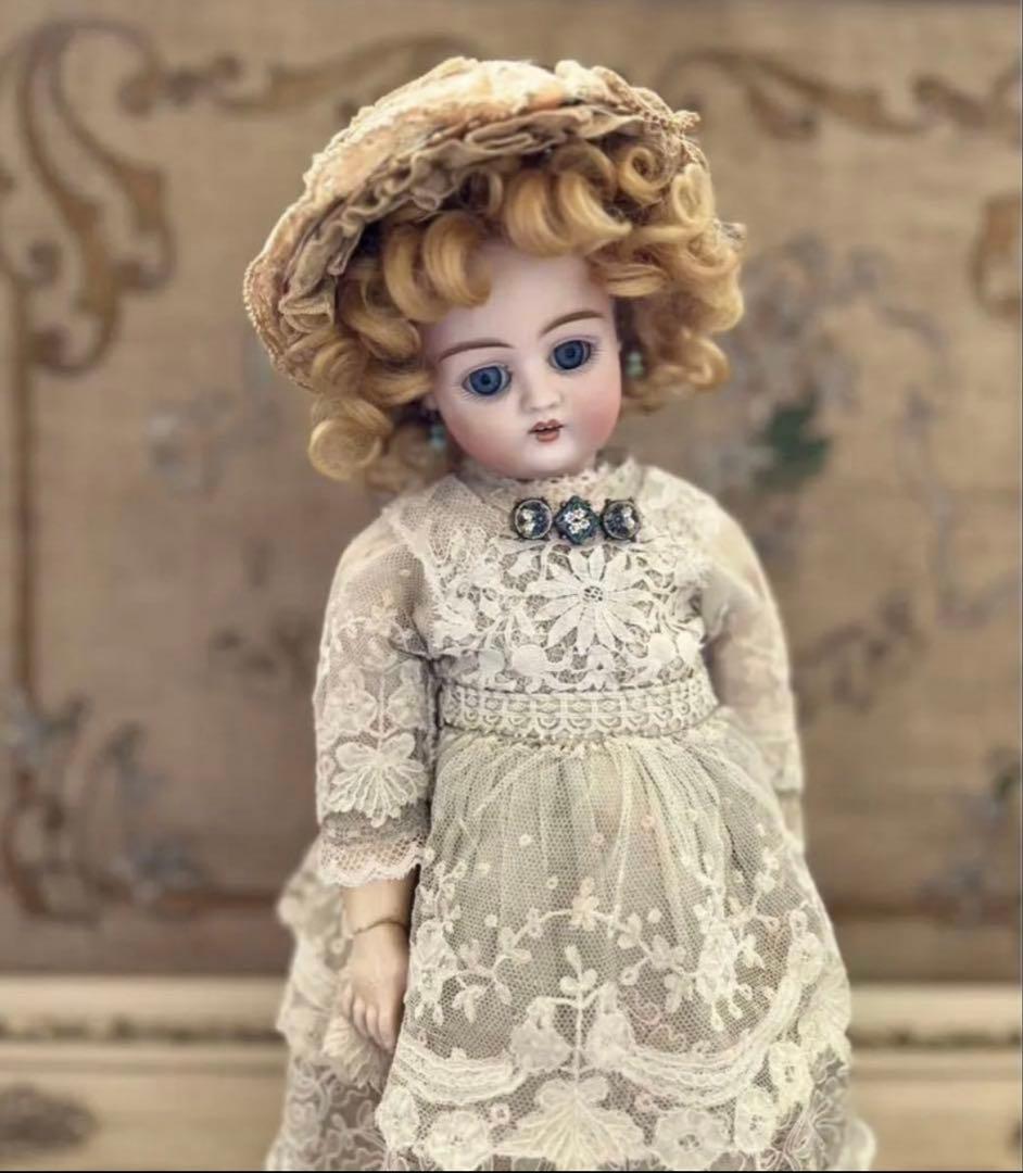 アンティーク ドイツ製 ビスクドール MARKED 444 キャビネットサイズ