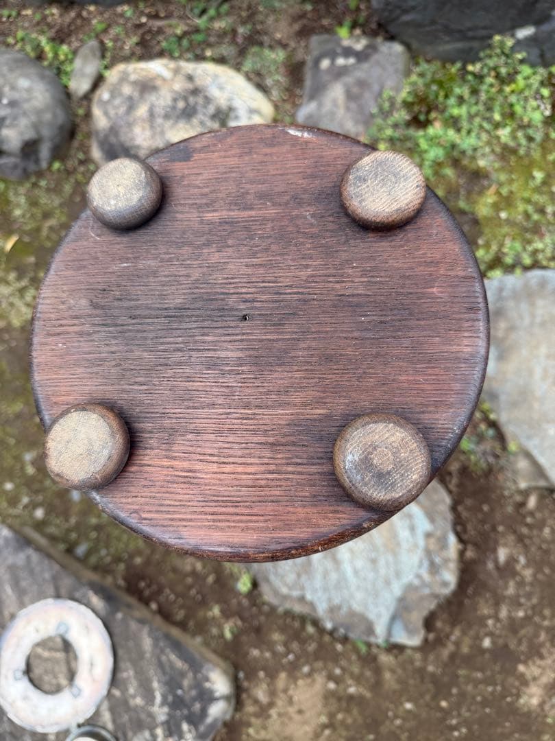 木製灰皿スタンド 昭和レトロ