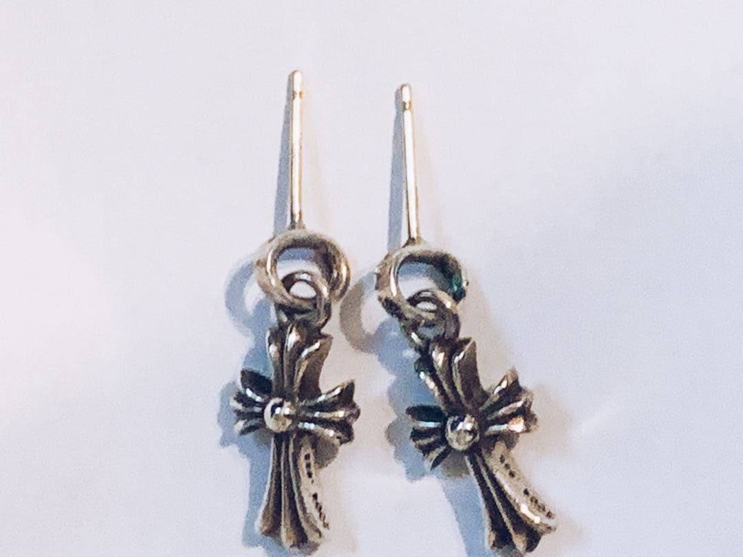 【2点セット】　クロムハーツ CHクロスベビーファットドロップイヤリング