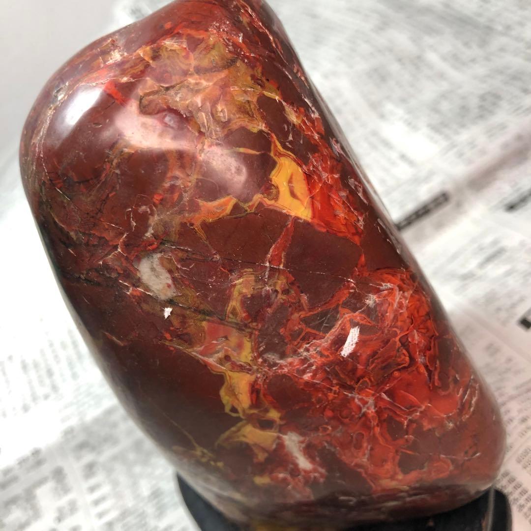 旧家蔵出　天然石　雞血石 肉厚　インテリア　宝物　時代物　開運へ　縁起物　置物