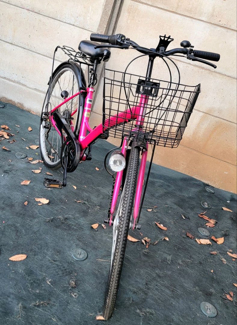 オ-トライト自転車6速ギア カゴ付き