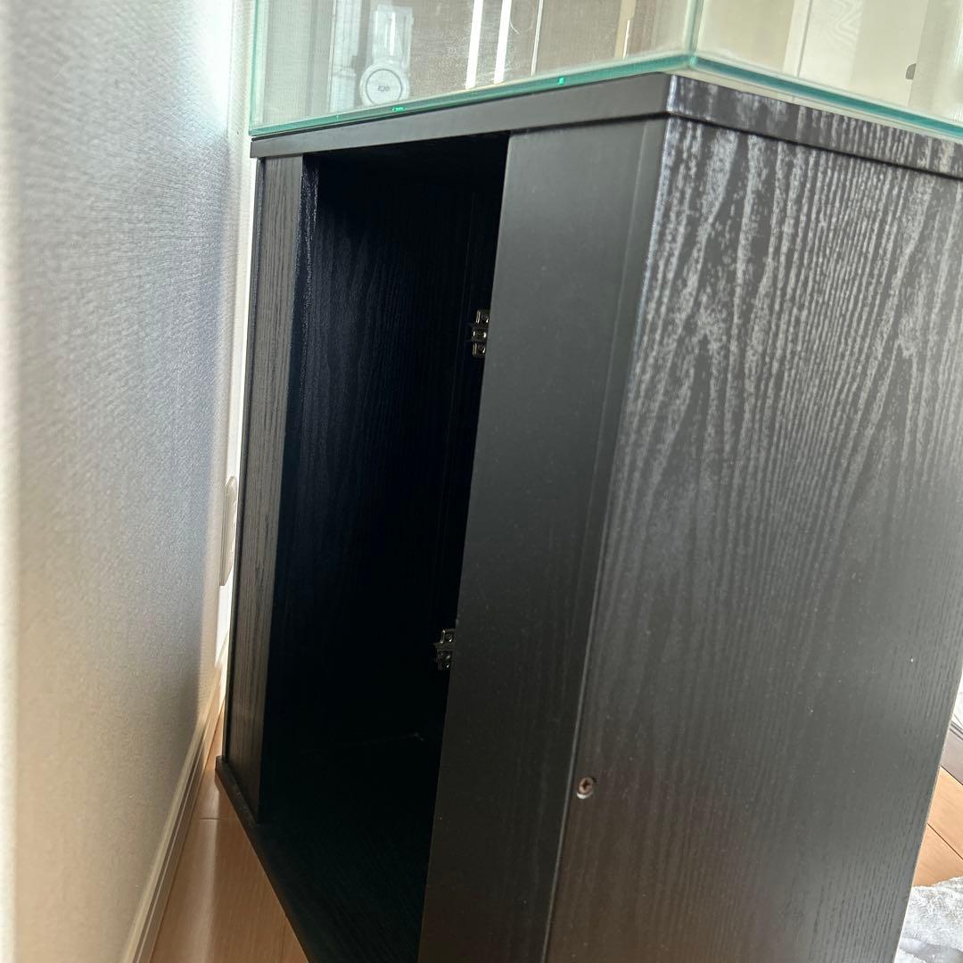 【Lococo】水槽台　黒い収納キャビネット　60×30水槽用