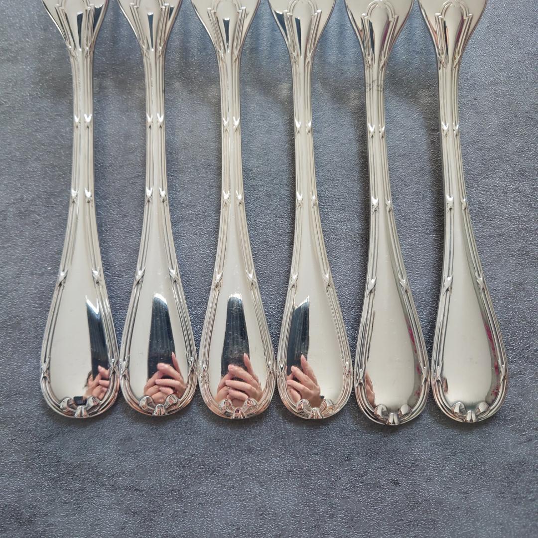 美品 クリストフル リュバン デザートフォーク 6点