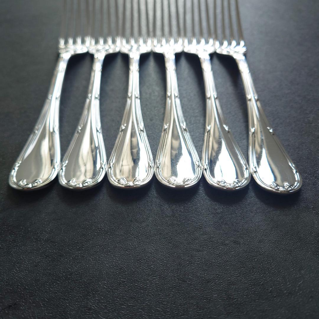 美品 クリストフル リュバン デザートフォーク 6点