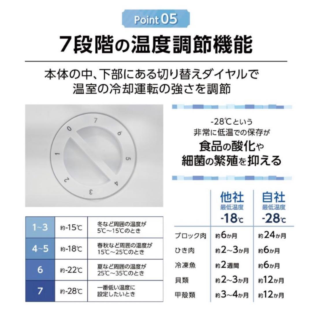 小型 家庭用 省エネ 前開き 60L 高さ80cm 幅40cm 以上 縦型