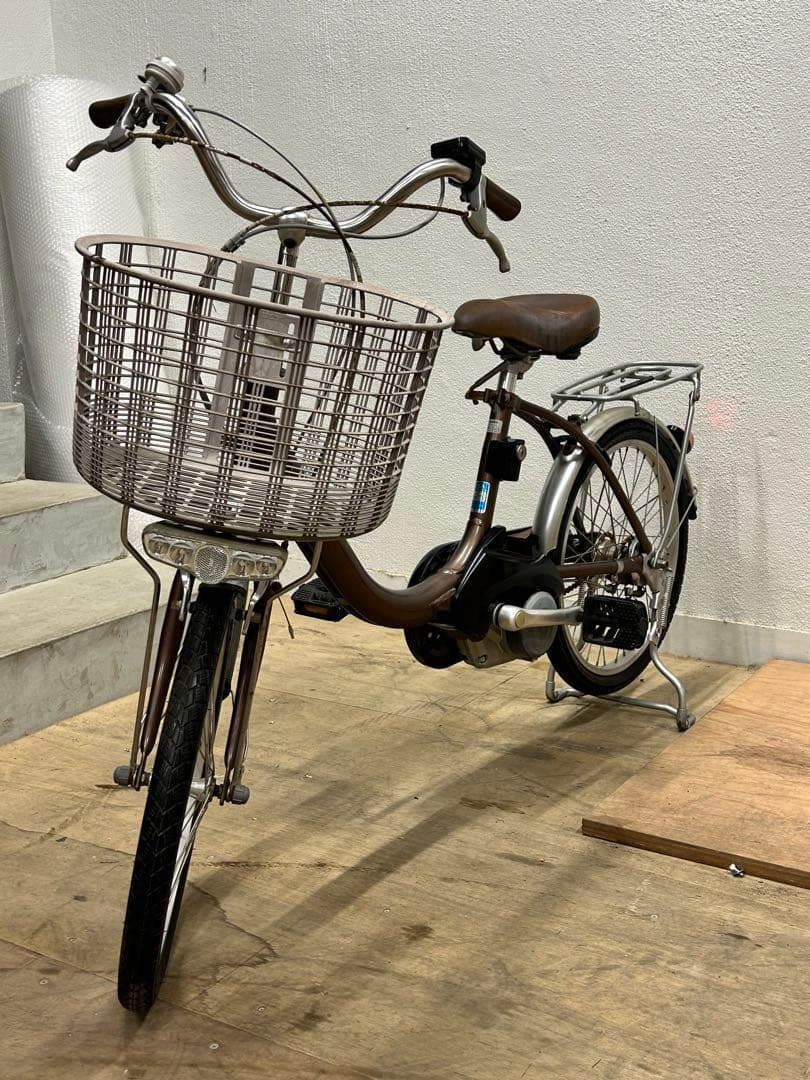 【ジャンク】Panasonic 電動アシスト自転車 前カゴ付き 20インチ