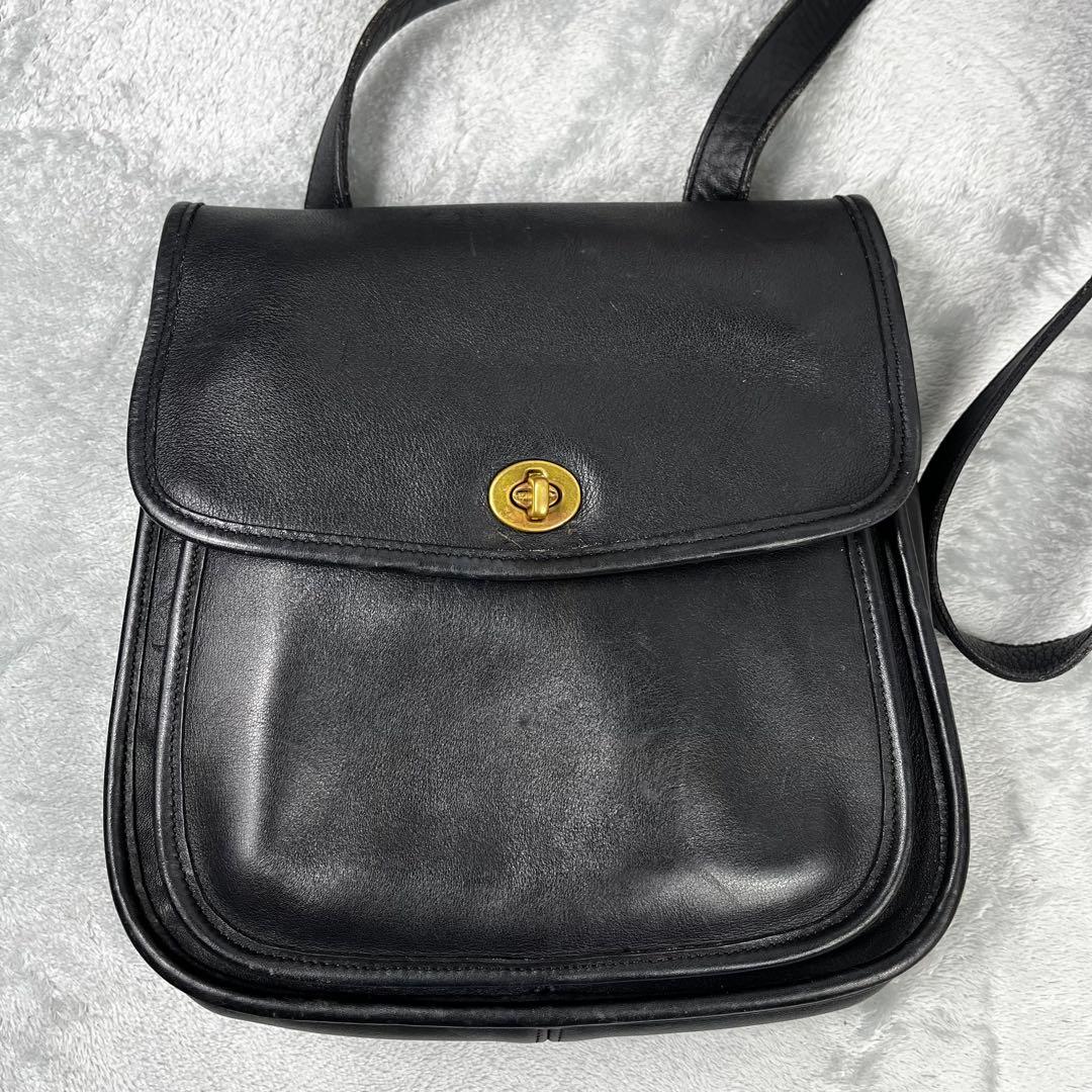 Old Coach ショルダーバッグ 9979 ブラック 黒 ターンロック