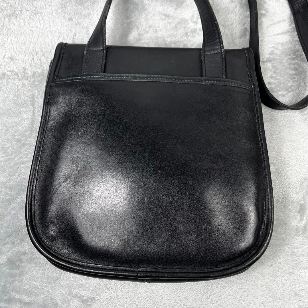 Old Coach ショルダーバッグ 9979 ブラック 黒 ターンロック