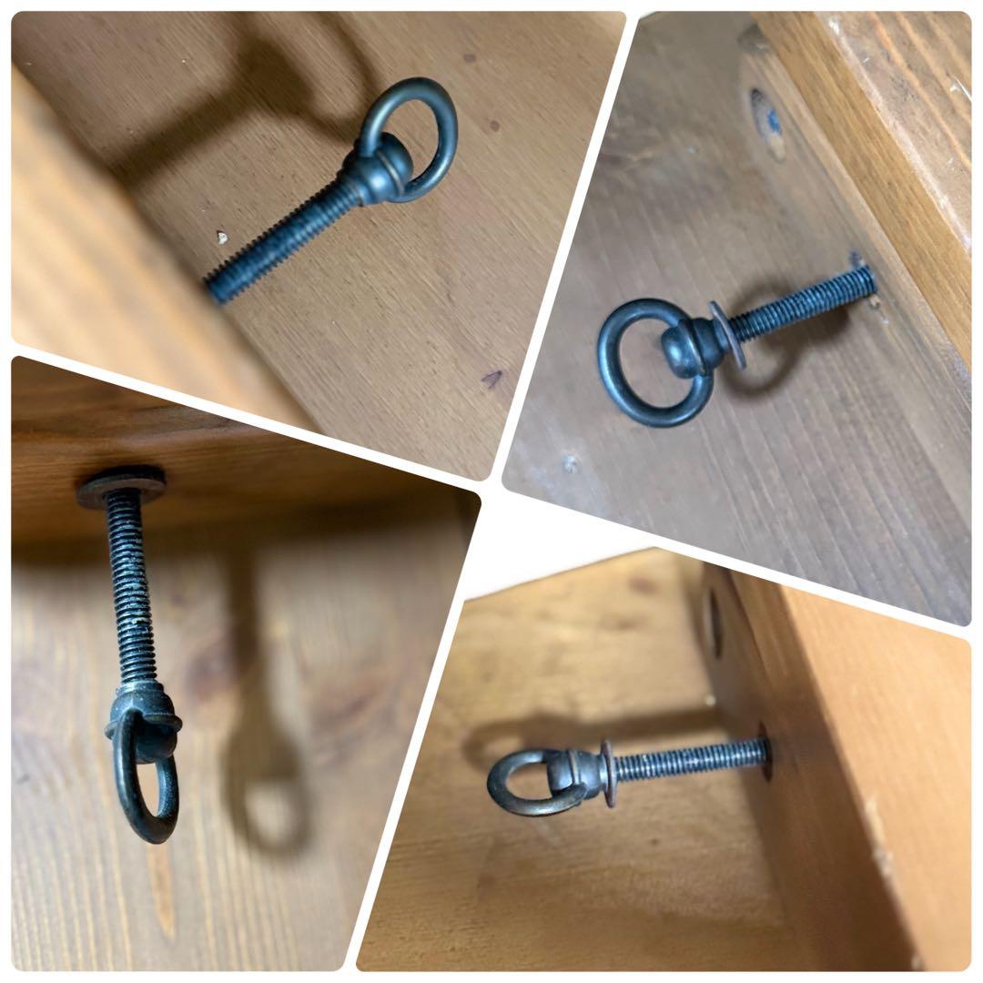 HR811 リアルシャビー　木目ワイルド　レトロな円卓　90cm ちゃぶ台