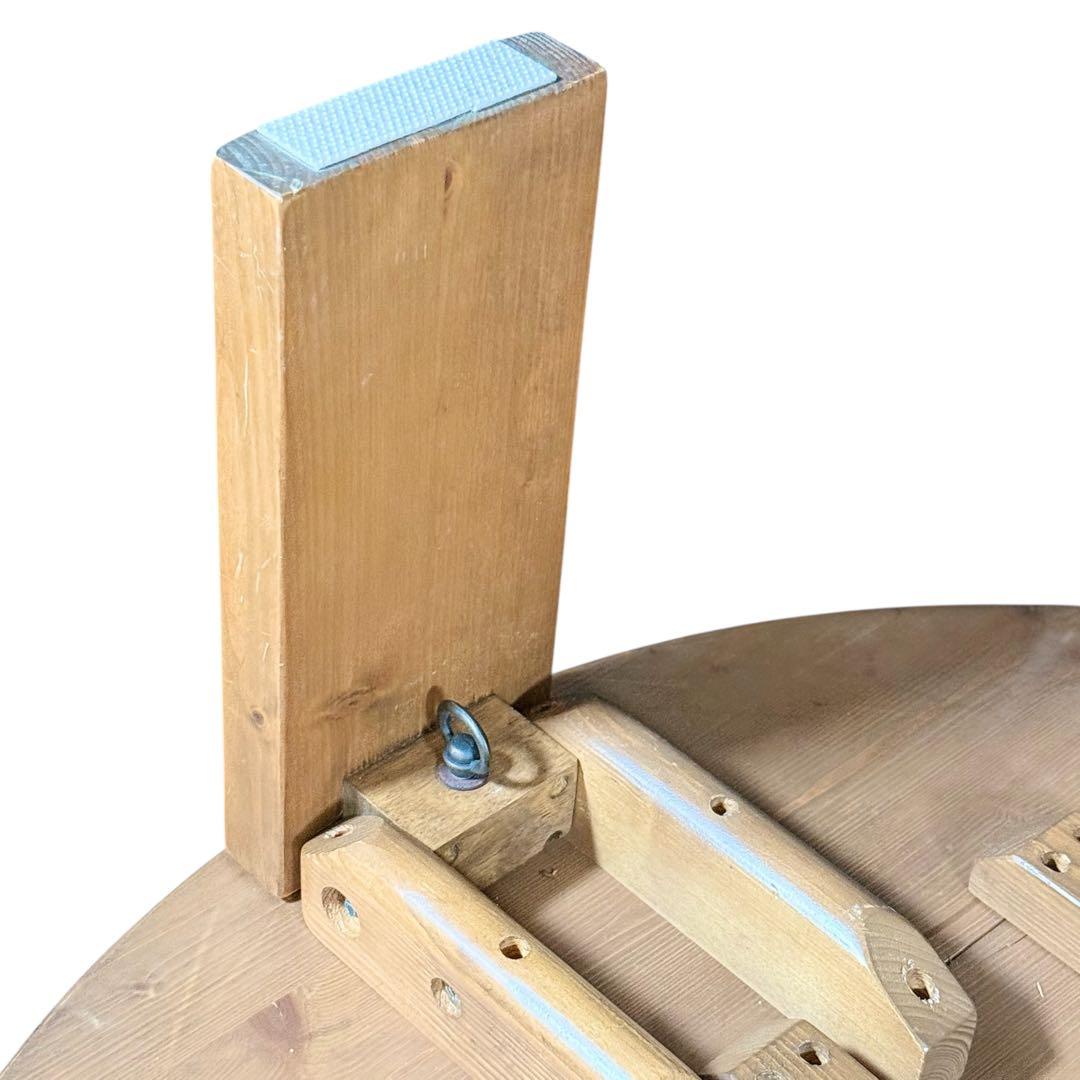 HR811 リアルシャビー　木目ワイルド　レトロな円卓　90cm ちゃぶ台