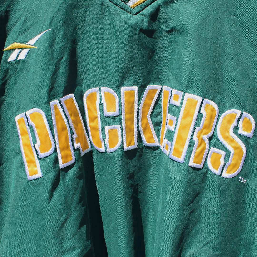 Reebok × NFL グリーンベイ パッカーズ XL 古着 プルジャケット