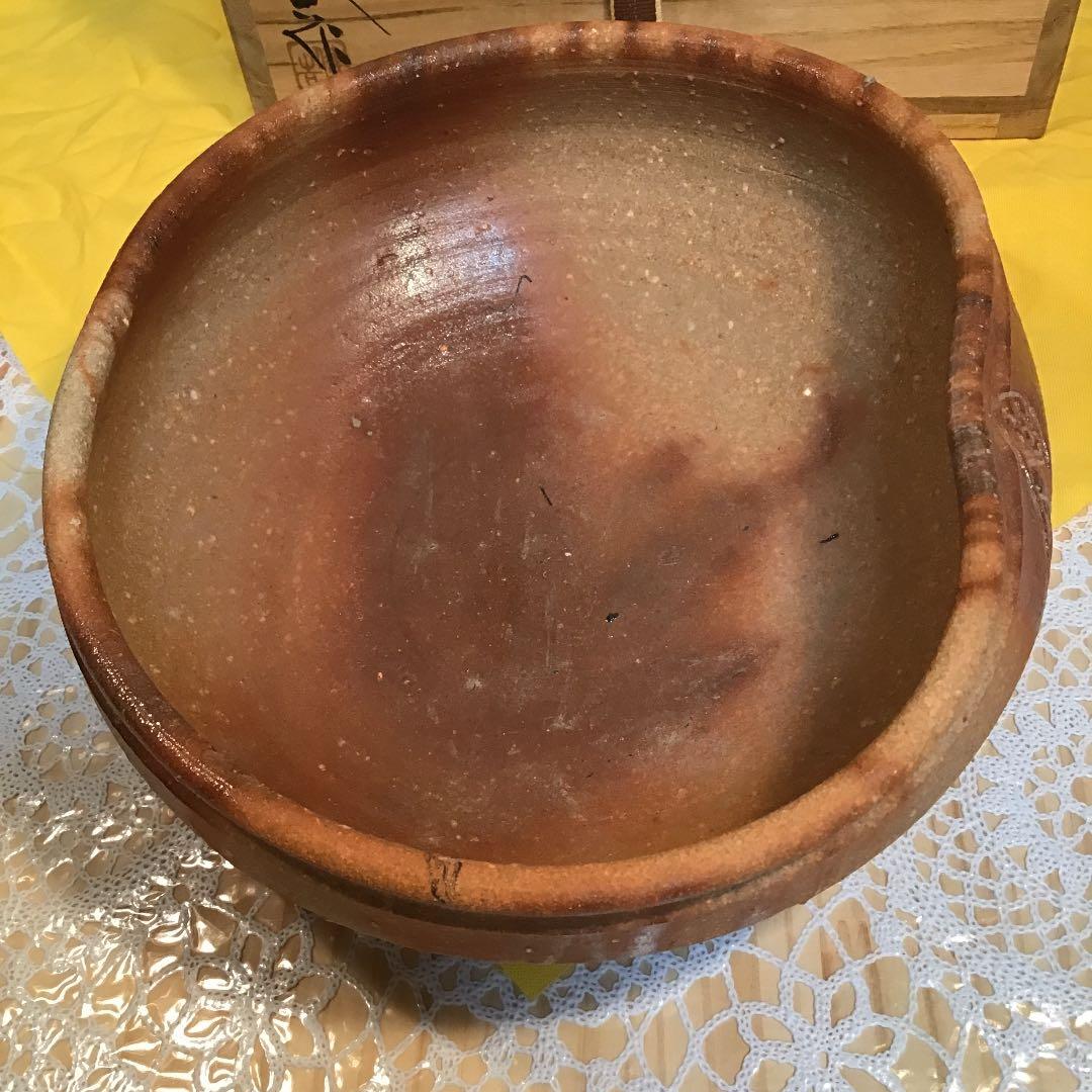 茶道具 灰噐 常滑焼 天神窯 山田健吉 作 N108