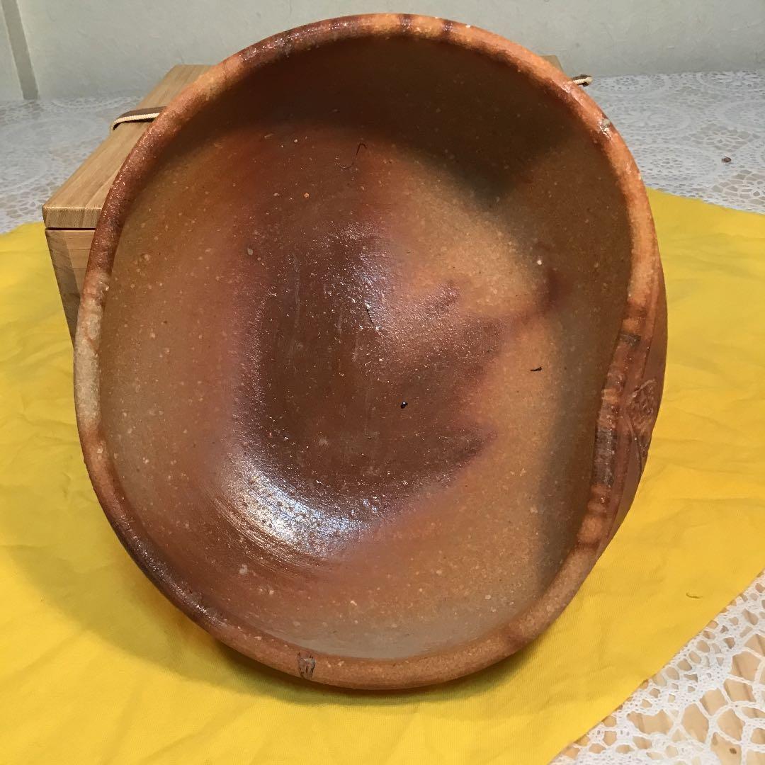 茶道具 灰噐 常滑焼 天神窯 山田健吉 作 N108