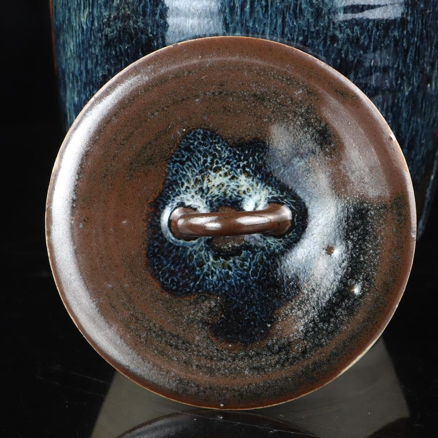 Y2842-4 茶道具 宮川香雲 水指 木箱付き　#5