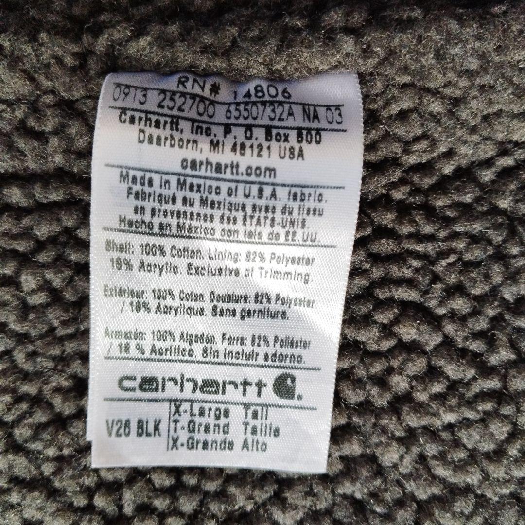 Carhartt XL ブラックダック ベスト今日明日価格
