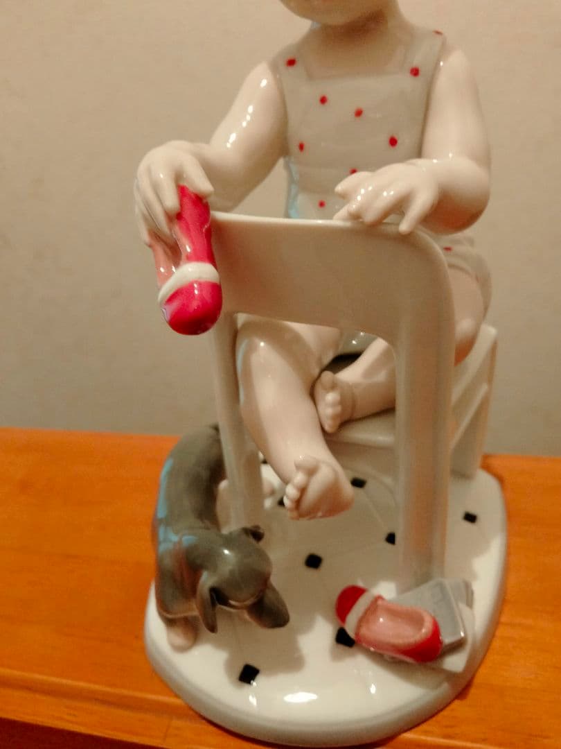 美品 リヤドロ「隠しちゃだめよ！！」