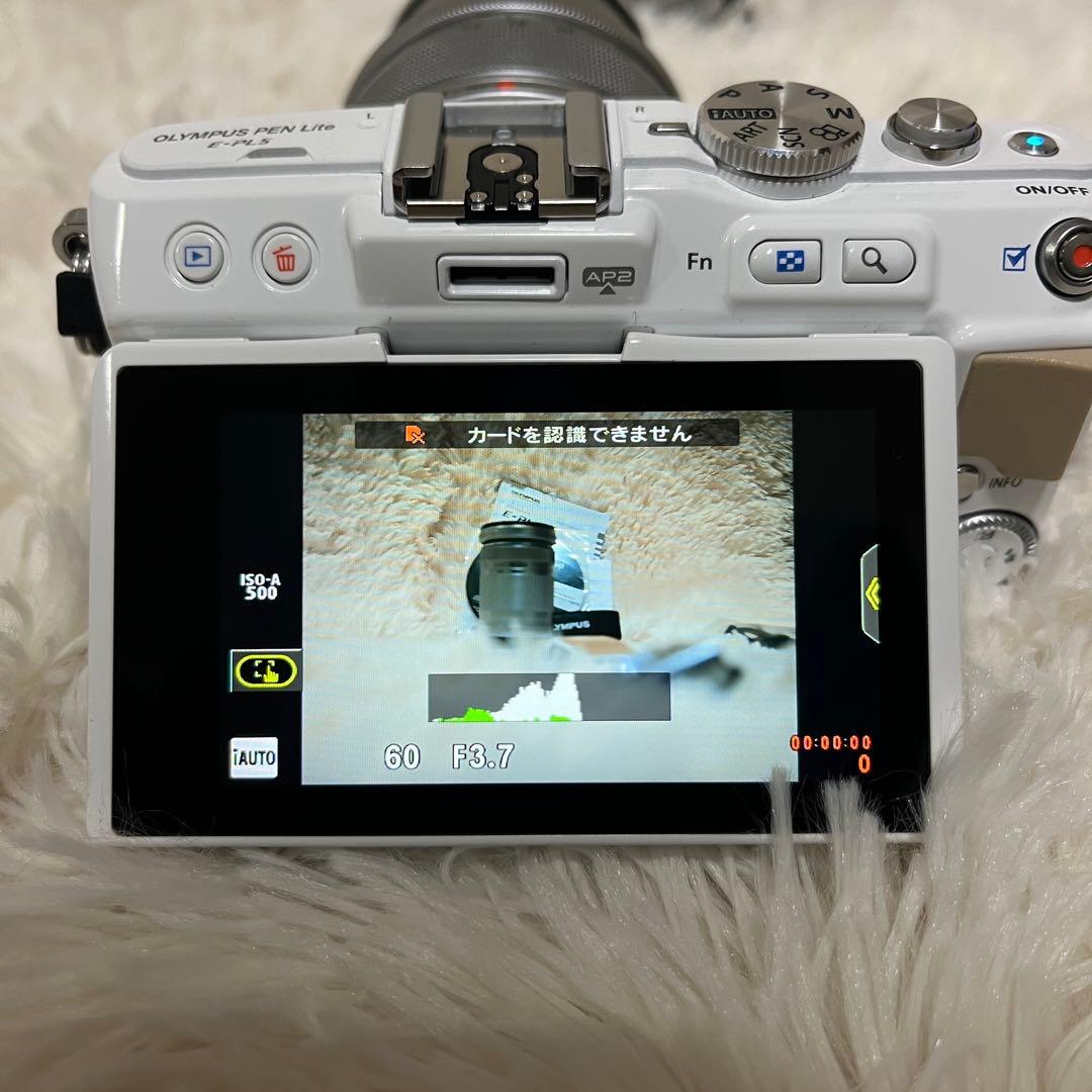 【極美品】OLYMPUS E-PL5 ダブルレンズ ミラーレス ストロボ付き