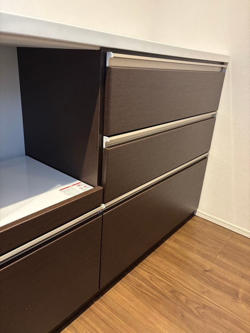 送料込 美品　完成品　キッチンカウンター レンジ台　120cm