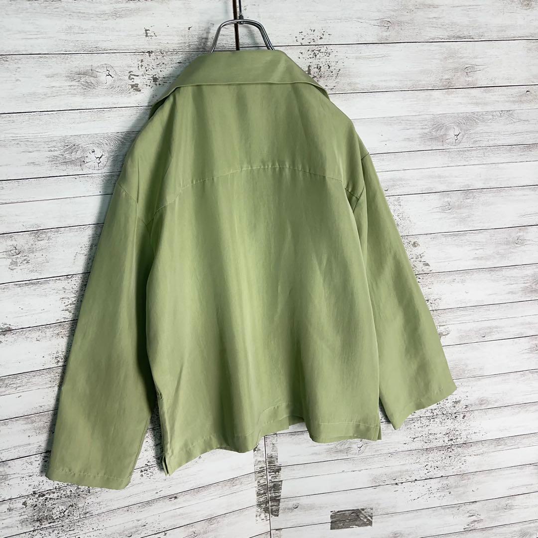 11617【美品・人気モデル】ロエベ　アナグラム　オープンカラー長袖シャツ