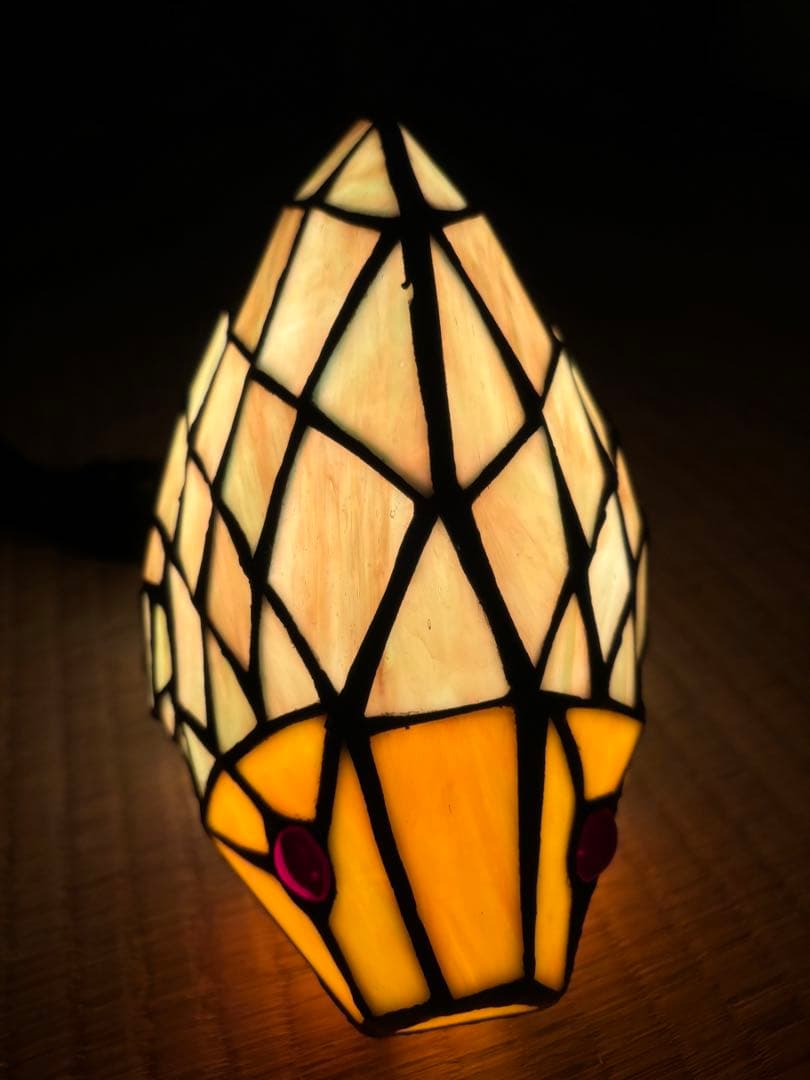 珍品 レア ハリネズミ ステンドグラス ランプ