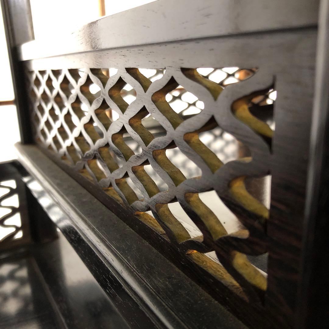 高級 茶棚 飾り棚 木製