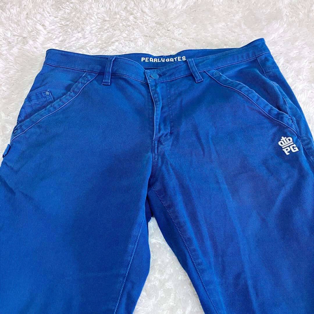 パーリーゲイツ ゴルフパンツ カラーデニム ストレッチ サイズ6