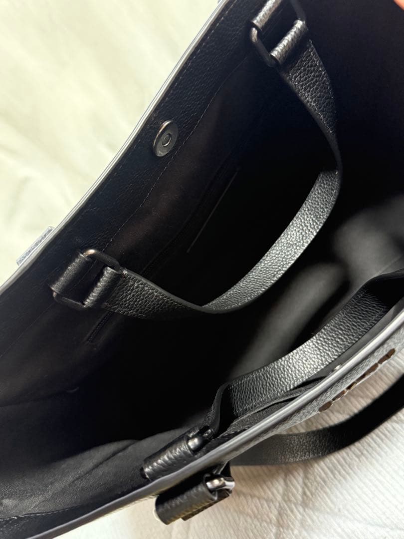 COACH 黒 レザー トートバッグ