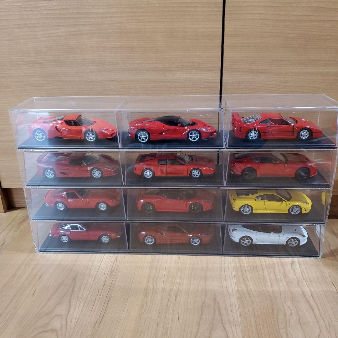 【セット販売】アクリル製コレクションボックス(フェラーリコレクション)