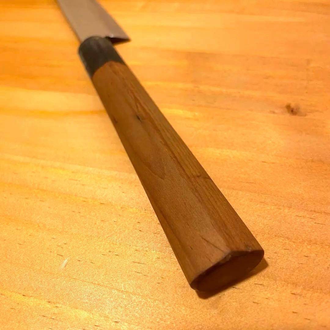 切付型柳刃包丁 7寸 21cm 研ぎ済み 切付け 柳刃 刺身 鏡面のような光沢