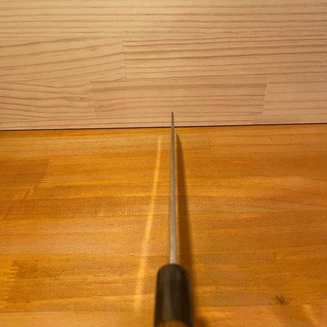 切付型柳刃包丁 7寸 21cm 研ぎ済み 切付け 柳刃 刺身 鏡面のような光沢