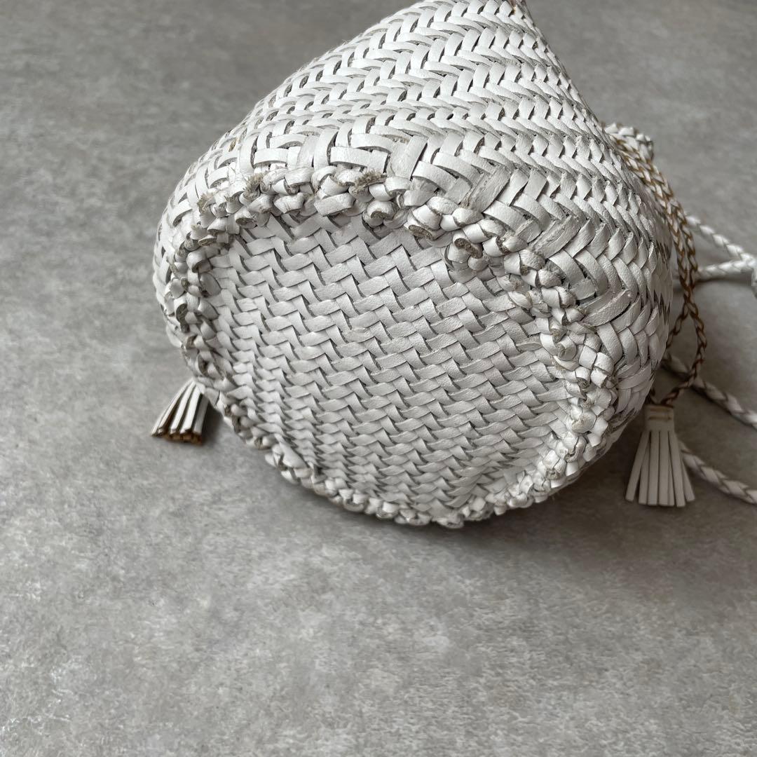 美品 dragon DIFFUSION POMPOM ショルダーバッグ 巾着