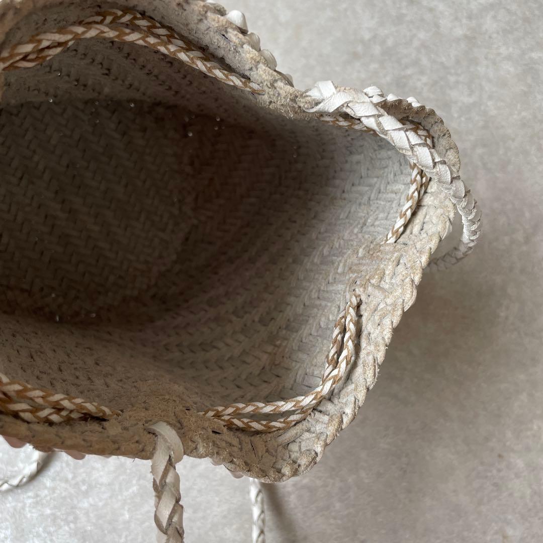 美品 dragon DIFFUSION POMPOM ショルダーバッグ 巾着