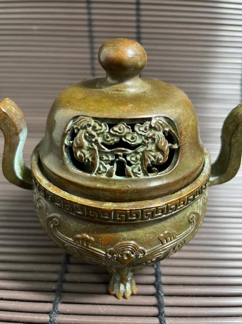 『悪魔』香炉　乾隆帝　中国美術　中国骨董　乾隆年製
