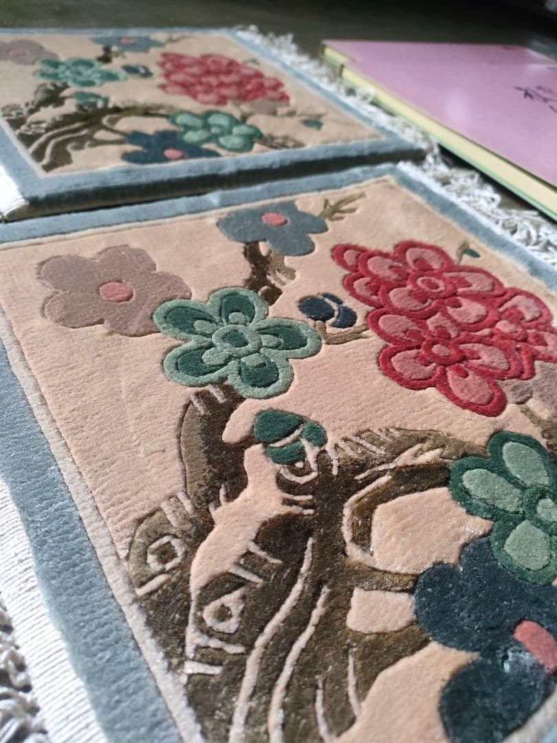 【新品・未使用】花瓶敷き　ペルシャ絨毯　キリム　ギャッベ　緞通　トルコラグ