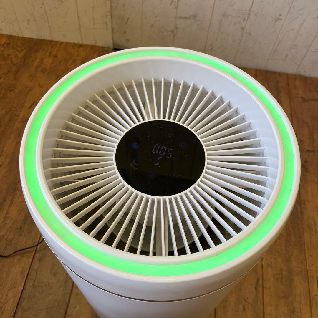 オーテック 空気清浄機 21年製 KCION-38W タッチパネル ラウンド型